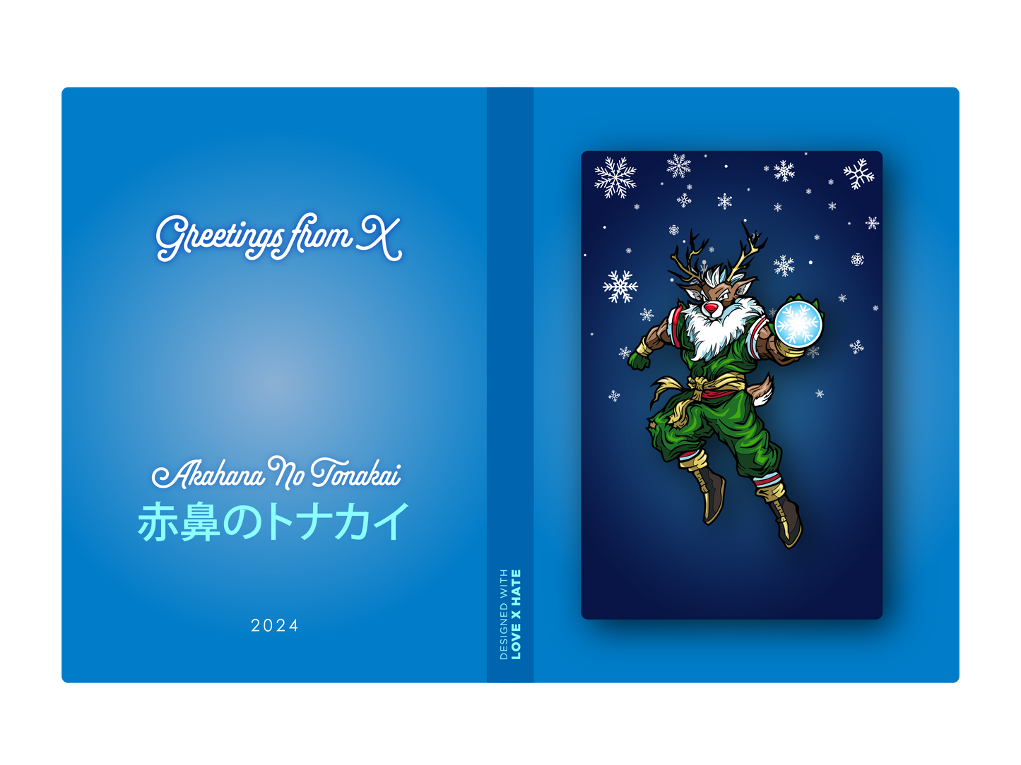 Greetings from X | Card & Pin | Akahana No Tonakai 2024